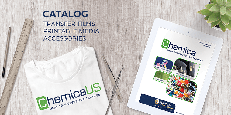 Chemica US catalog of transfer films and printable media accessorites